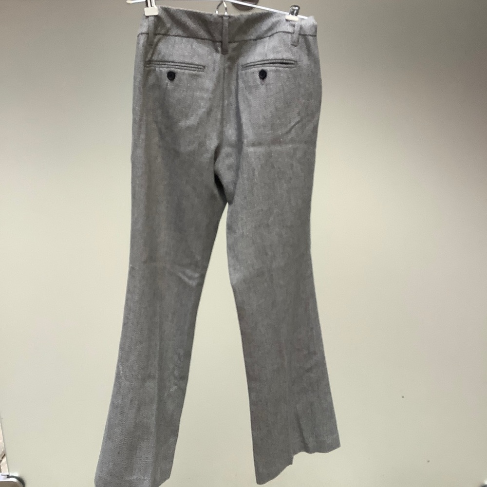 Petite Gray Wool Pants with Silver Thread - Picture 2 of 6